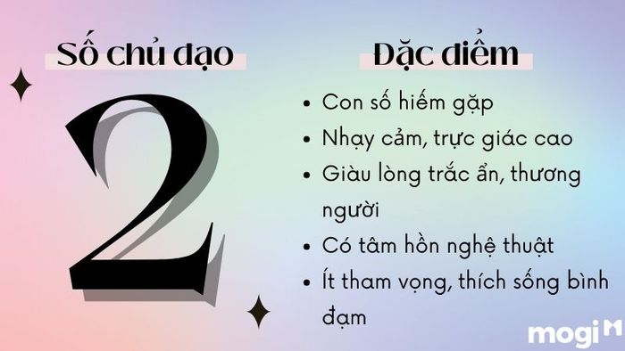 Ý nghĩa của số chủ đạo 2