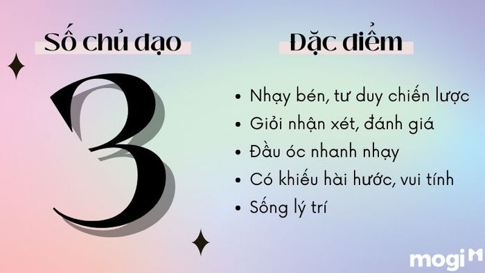 Ý nghĩa của số chủ đạo 3