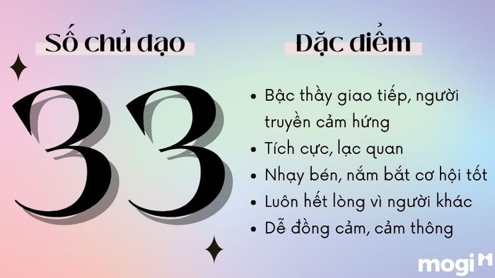 Ý nghĩa của số chủ đạo 33