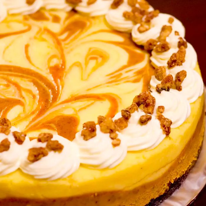 Marbled Pumpkin Cheesecake