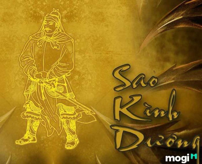 Sao Kình Dương, còn gọi là Bắc Đẩu Tinh, tượng trưng cho thanh đao sắc bén, với uy lực mạnh mẽ.