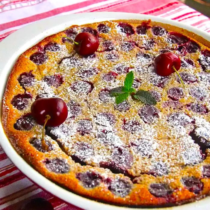 Brandied Cherry Clafouti