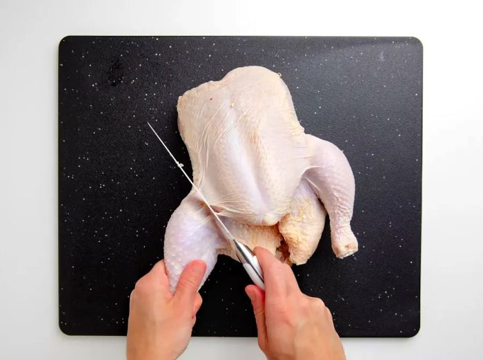 Cutting up a whole chicken