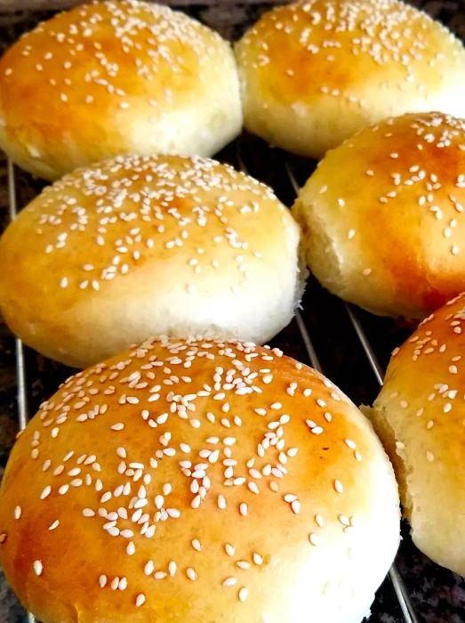 Fresh Homemade Hamburger Buns