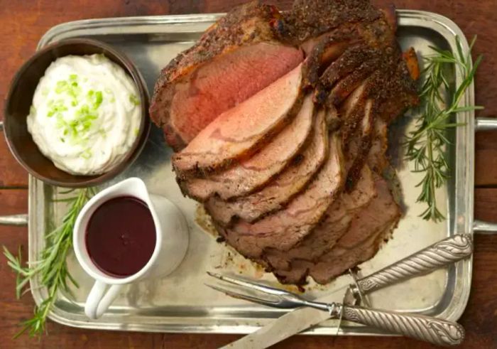 Prime Rib with Horseradish Sauce