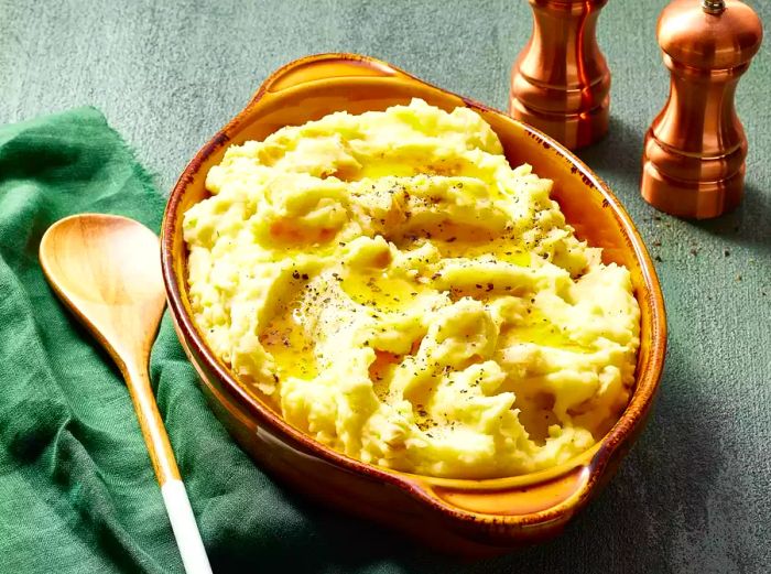 Prep-Ahead Mashed Potatoes.