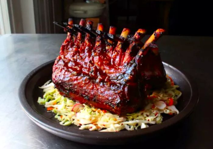 Korean-Style Barbecued Lamb Rack