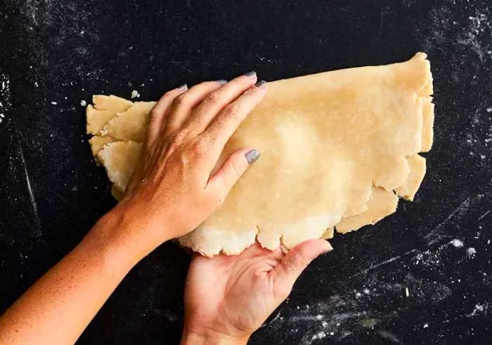 pie dough folding technique