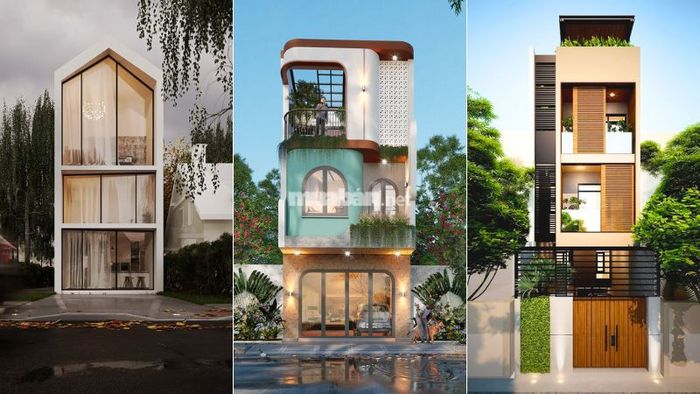 Tạo điểm nhấn đặc biệt để làm nổi bật mặt tiền nhà ống 4m