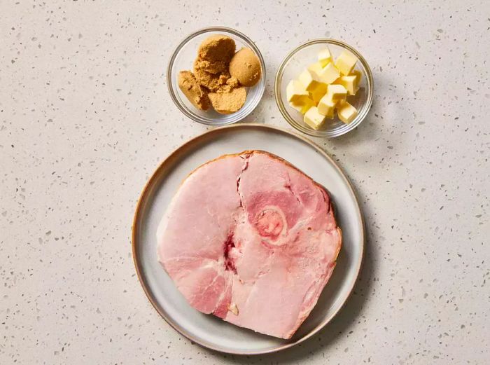 Ingredients for Brown Sugar Ham Steak