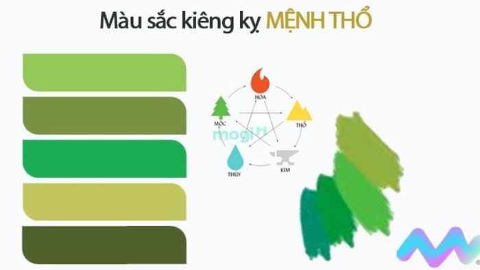 Gia chủ mệnh Thổ cần tránh màu sơn nào?