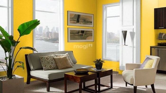 Phòng khách dành cho gia chủ mệnh Thổ