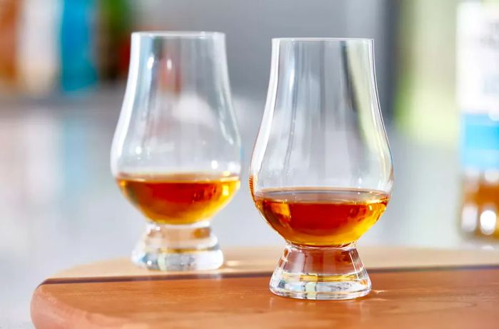 A portrait of Glencairn whisky glasses