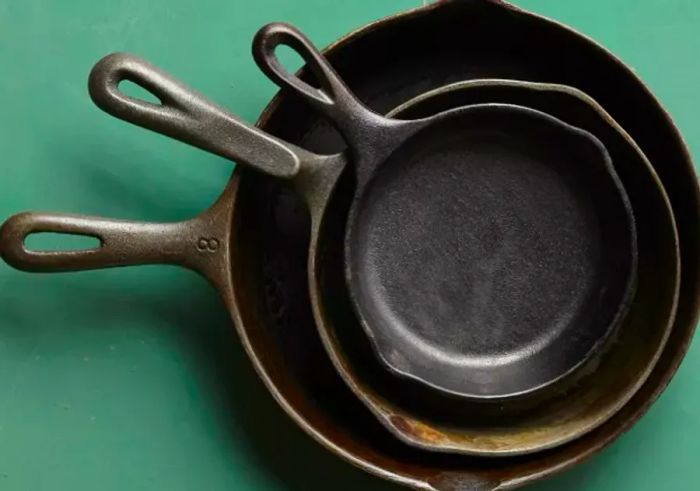 Collection of Vintage Cast Iron Pans