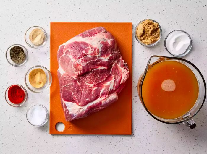 Ingredients for Making Bob's Smoked Pulled Pork