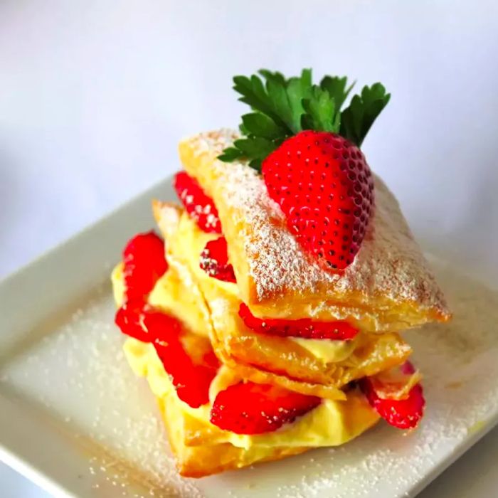 Strawberry Napoleon Pastries