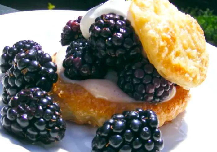 Blackberry Puff Pastry Tarts Recipe