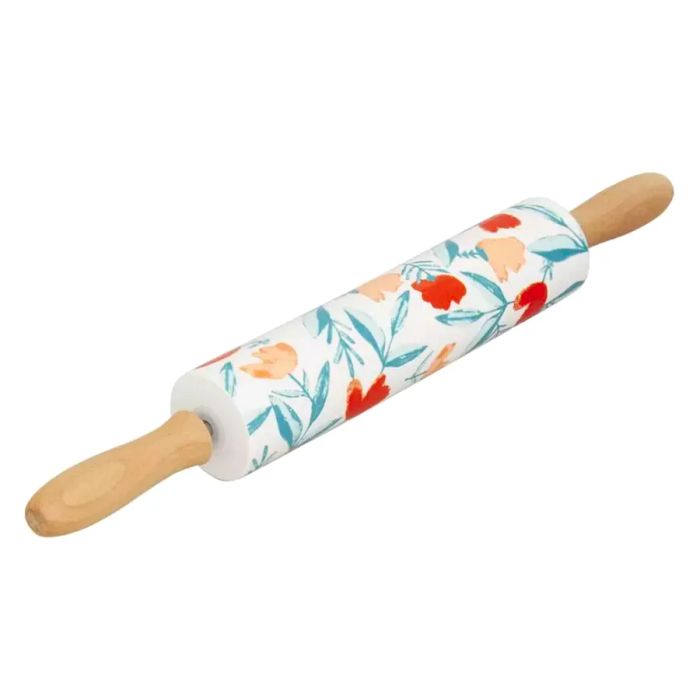 Floral Ceramic Rolling Pin