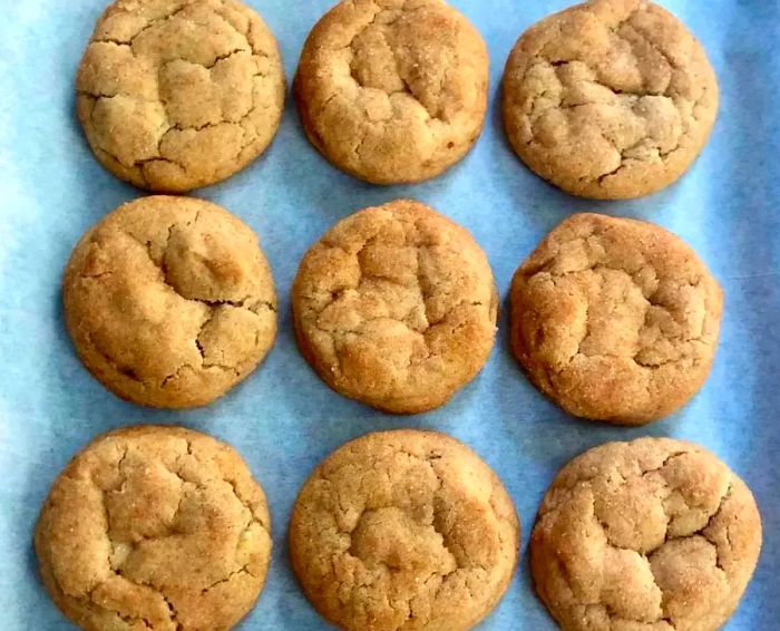 Brown Butter Snickerdoodles with White Chocolate