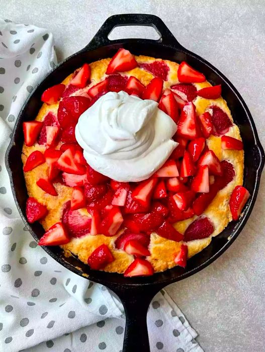 Skillet Strawberry Shortcake