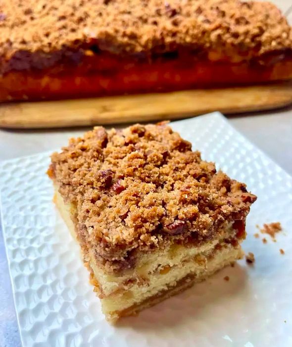 Peach Cobbler Coffee Cake