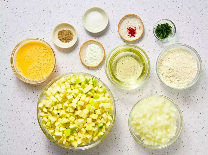 Ingredients for Zucchini Soufflé