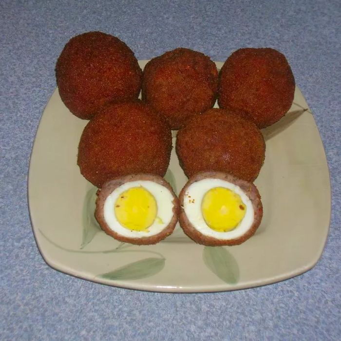 Scotch Eggs are a tasty, portable snack or appetizer, combining crispy breading, savory sausage, and a rich boiled egg inside.