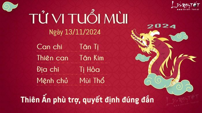 Tử vi hàng ngày 13/11/2024 - Mùi