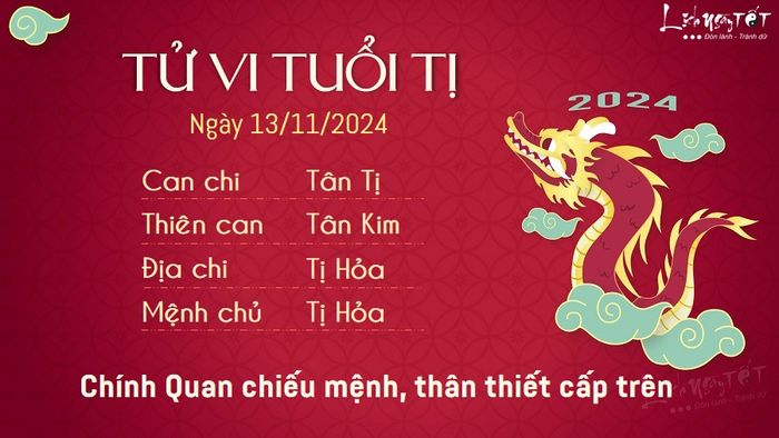 Tử vi ngày 13/11/2024 - Tị