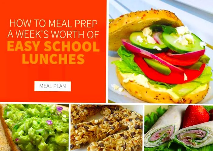 Meal Prep Guide for a Week's Worth of Simple School Lunches