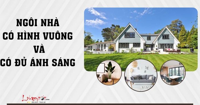 Ngôi nhà có thiết kế vuông vức và nhận đủ ánh sáng tự nhiên