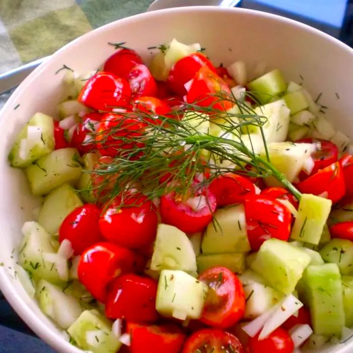 Tomato Cucumber Salad