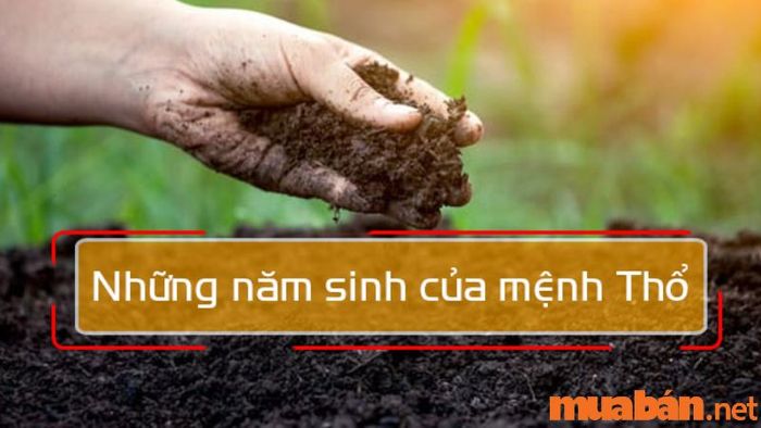 Những năm sinh thuộc mệnh Thổ là gì?