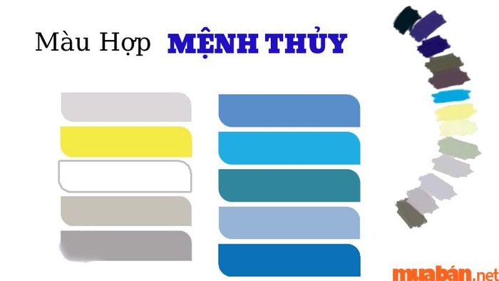 Màu sắc tương hợp với mệnh Tuyền Trung Thủy