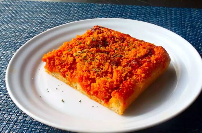 Sicilian Christmas Pizza (Sfincione)