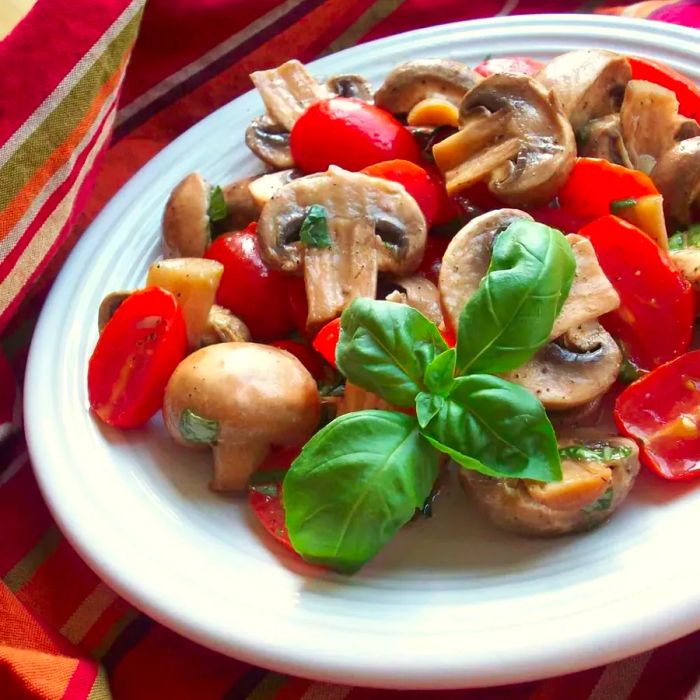 Byrdhouse Marinated Tomatoes and Mushrooms