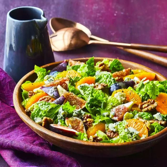 Orange, Fig, and Gorgonzola Salad, a sweet and savory combination