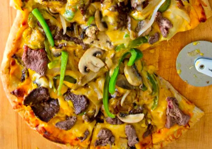 Philly Cheesesteak Pizza Made Easy