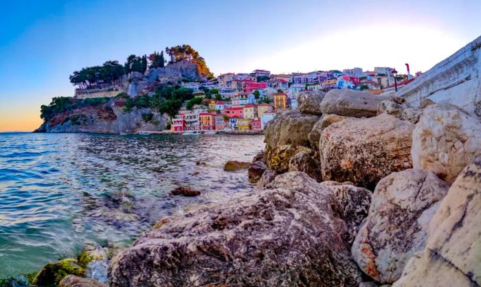 The usually bustling resort town of Parga began the season with an empty atmosphere.