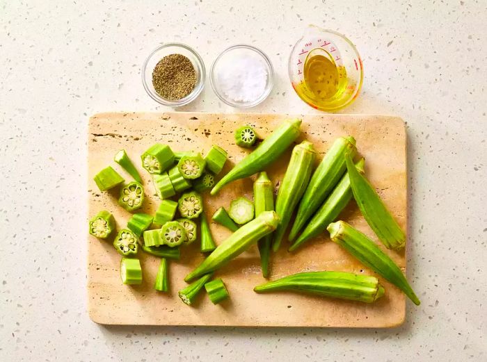 Ingredients for Roasted Okra