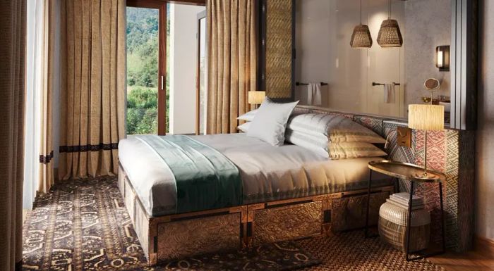 Punakha River Lodge marks andBeyond's debut in Asia.