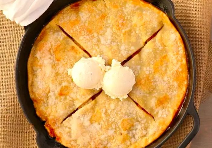 Grandma's Iron Skillet Apple Pie