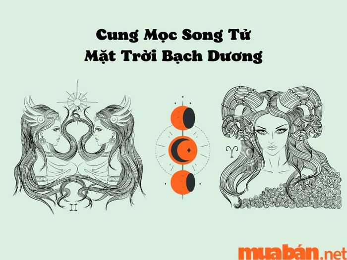 Cung mọc Song Tử kết hợp với mặt trời Bạch Dương