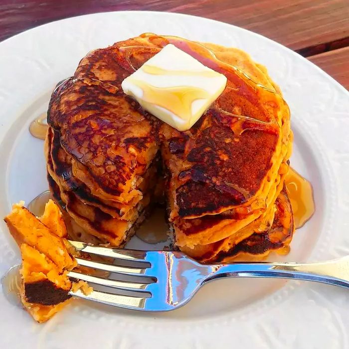 Butterscotch Pudding Pancakes