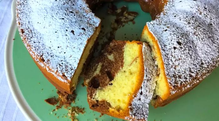 Classic German marble cake