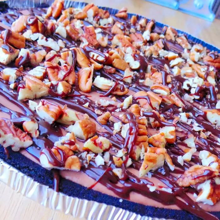 Ultimate Chocolate Turtles Cheesecake