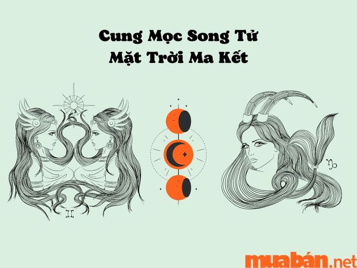 Cung mọc Song Tử và mặt trời Ma Kết