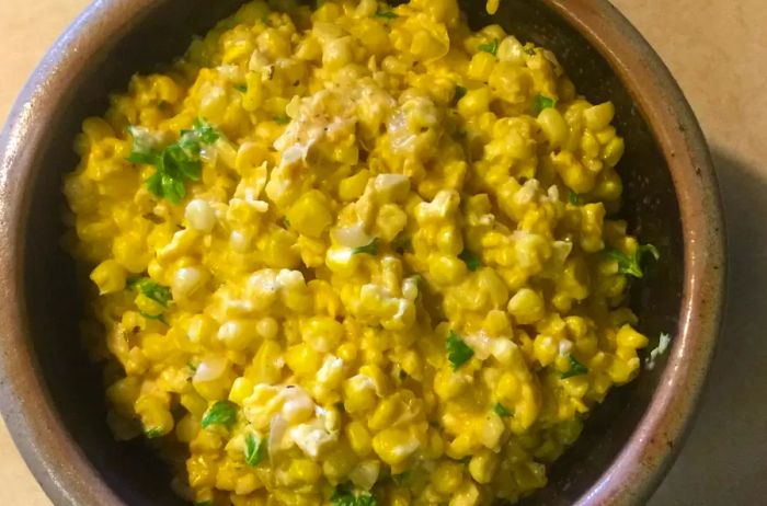 Cheesy Corn with Cream Cheese