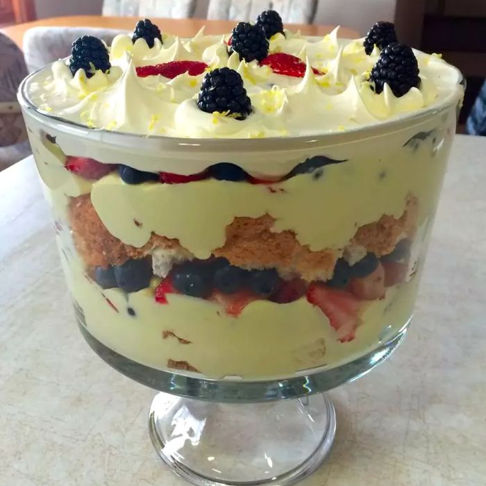 Outrageous Lemon Berry Trifle