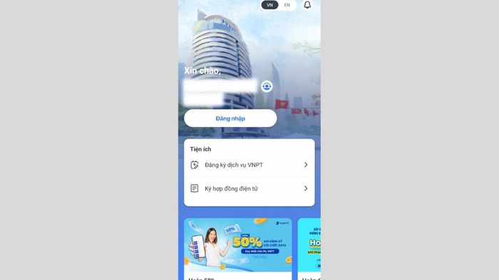 Hướng dẫn tra cứu khu vực phủ sóng 5G Vinaphone qua ứng dụng - Bước 2